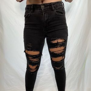 AMERICAN EAGLE HIGH WAISTED SKINNY JEANS SIZE 8